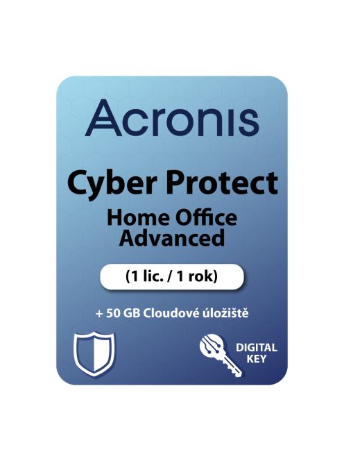 Acronis Cyber Protect Home Office Advanced (1 lic. / 1 rok) + 50 GB Cloudové úložiště