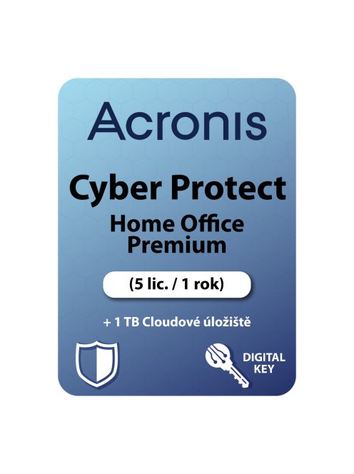 Acronis Cyber Protect Home Office Premium (5 lic. / 1 rok) + 1 TB Cloudové úložiště