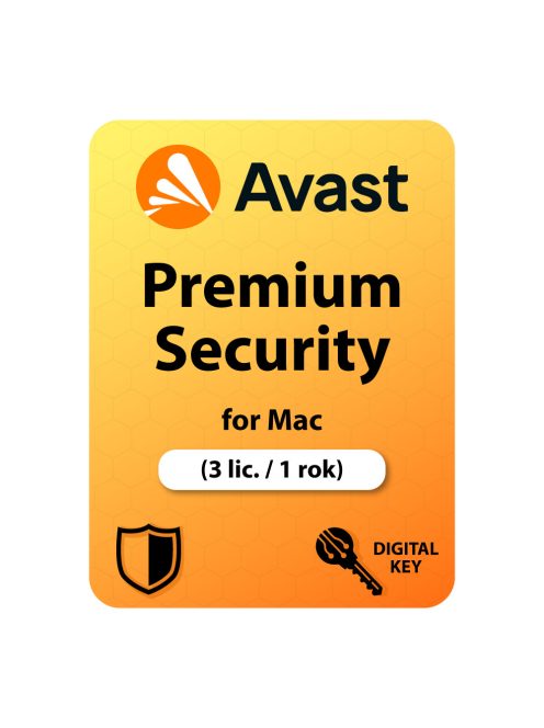 Avast Premium Security for MAC (3 lic. / 1 rok)