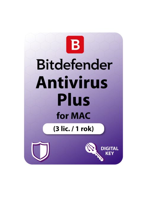 Bitdefender Antivirus Plus for MAC (3 lic. / 1 rok)