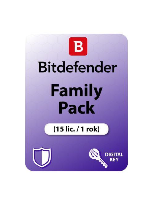 Bitdefender Family Pack (EU) (15 lic. /  1 rok)