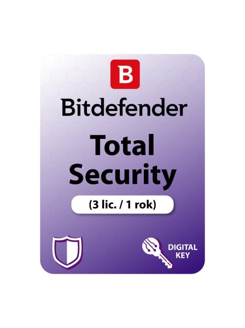 Bitdefender Total Security (3 lic. / 1 rok)