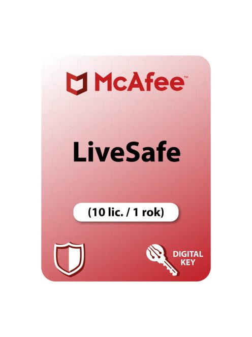 McAfee LiveSafe (10 lic. / 1 rok)