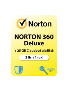   Norton 360 Deluxe (EU) + 25 GB Cloudové úložiště (3 lic. / 1 rok)
