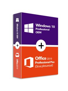   Windows 10 Pro (OEM) + Office 2019 Professional Plus (Dá se přesunout)