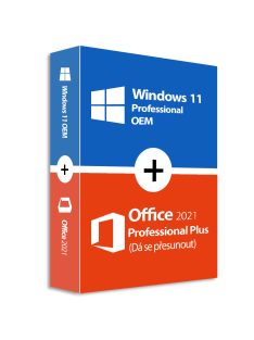   Windows 11 Pro (OEM) + Office 2021 Professional Plus (Dá se přesunout)