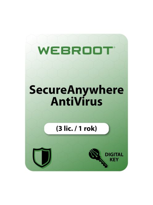 Webroot SecureAnywhere AntiVirus (3 lic. / 1 rok)