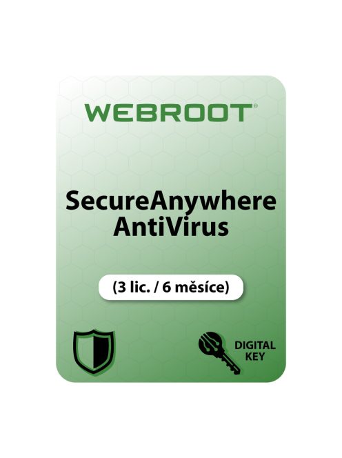 Webroot SecureAnywhere AntiVirus (3 lic. / 6 měsíc)