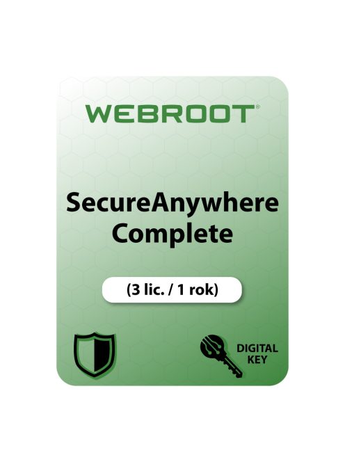Webroot SecureAnywhere Complete (3 lic. / 1 rok)